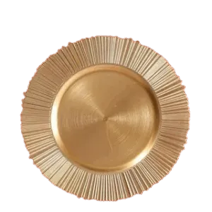 Baja plato de plástico de 33 cm para decoración de mesas en eventos, banquetes y uso en el hogar