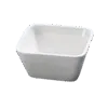 ramekin de porcelana cuadrado 3.25 pulgadas para postres, catering y eventos