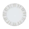 Baja plato de plástico de 33 cm para decoración de mesas en eventos, banquetes y uso en el hogar