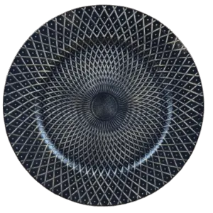 Baja plato de plástico de 33 cm para decoración de mesas en eventos, banquetes y uso en el hogar