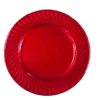 Baja plato de plástico de 33 cm para decoración de mesas en eventos, banquetes y uso en el hogar