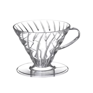 método V60 de plástico para extracción de café ligero y resistente