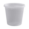 Deli container 24 oz de alta resistencia apto para congelación, líquidos hirviendo, microondas y lavavajillas