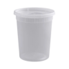 Deli container 24 oz de alta resistencia apto para congelación, líquidos hirviendo, microondas y lavavajillas