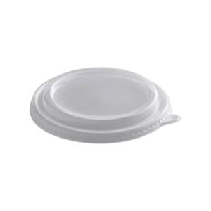 Tapaderas PP traslúcidas para bowl kraft aptas para alimentos fríos y calientes con cierre seguro