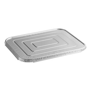 Tapadera de aluminio desechable para bandeja de 5 lb para conservar y transportar alimentos