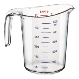 Taza Medidora de Policarbonato con Marcas de 0.5L