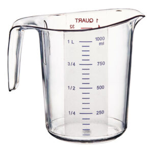 Taza Medidora de Policarbonato con Marcas de 1L
