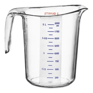 Taza Medidora de Policarbonato con Marcas de 2L